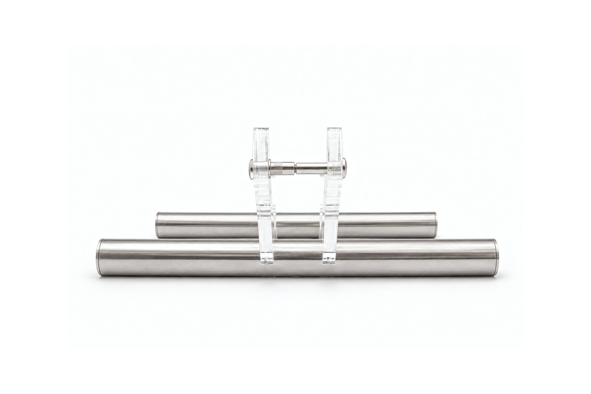 Transparent bike stand side view