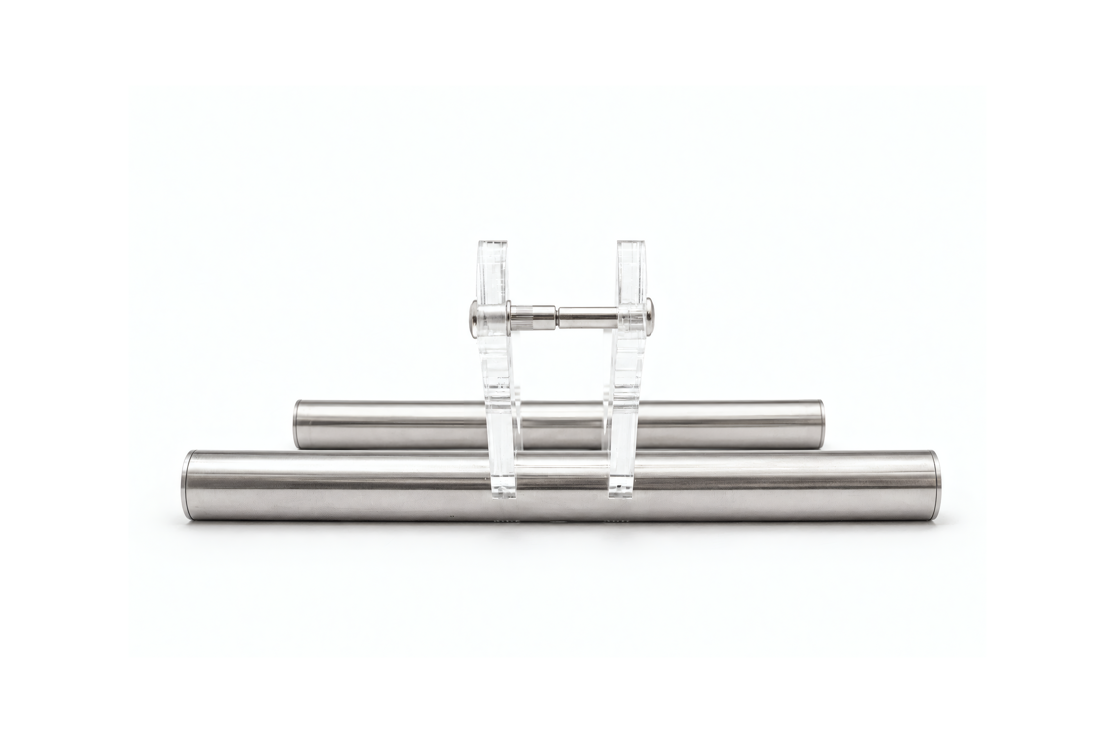Transparent bike stand side view